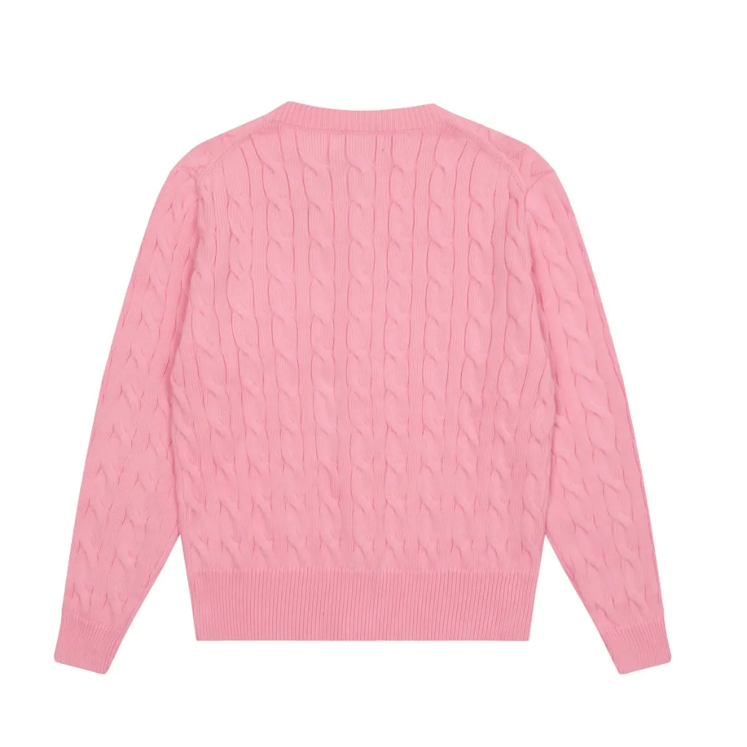 P230 Top quality" Style number: DS006# (not off the shelves all year round) [Ralph Lauren round neck solid color pony embroidery logo twist knitted cardigan] ✅Ralph Lauren Ralph Lauren classic basic versatile knitted cardigan jacket for all seasons ✅Main supplier platform live broadcast Wholesale entity Replacement if out of stock Not off the shelf ✅ZP quality 1:1 version Scan the code to enter the GF website Counter quality ✅Detailed quality The only one in Guangzhou Imported quality cotton yarn Focus on high-end, cost-effective, and good quality. Needless to say, the version is restored to the original version. The maximum size can be worn up to 160 pounds. Loose, comfortable and stress-free. ✅The upper body is simple and easy to match. A must-have for goddess ootd. Good-looking clothes are never picky. Must-have items in goddess wardrobe. Size: S- Navy blue white label Navy blue red label